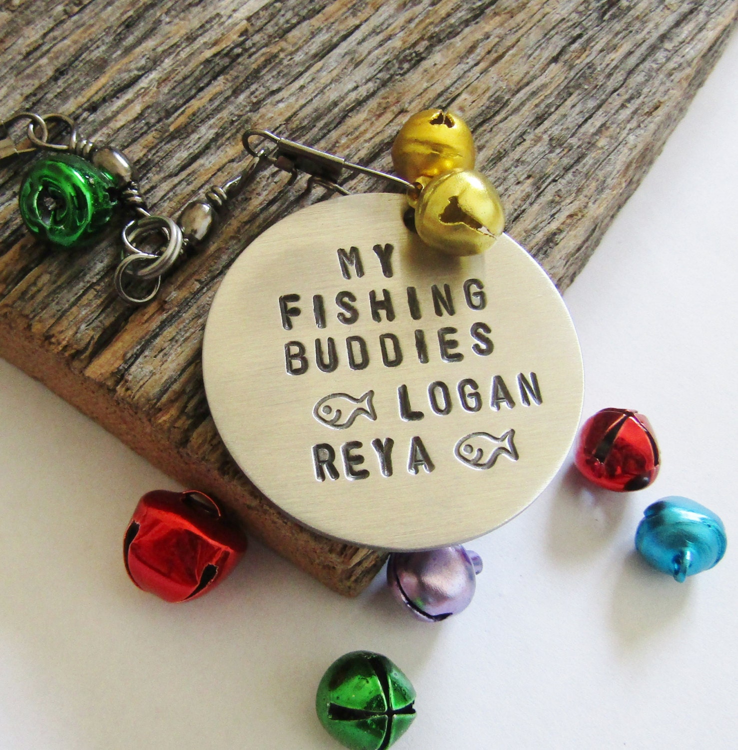 Ornement Du Nom de L'enfant La Mère Noël Pêche Ornement Grand-Père Poisson Petits-Enfants Personnali