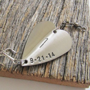 1st Anniversary Gift for Men 1st Anniversary Gift for Boyfriend First Anniversary Gift for Husband Fishing Lure for Him for Wife for Couple image 3