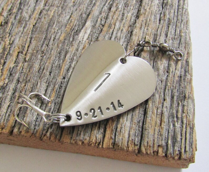 1st Anniversary Gift for Men 1st Anniversary Gift for Boyfriend First Anniversary Gift for Husband Fishing Lure for Him for Wife for Couple image 3