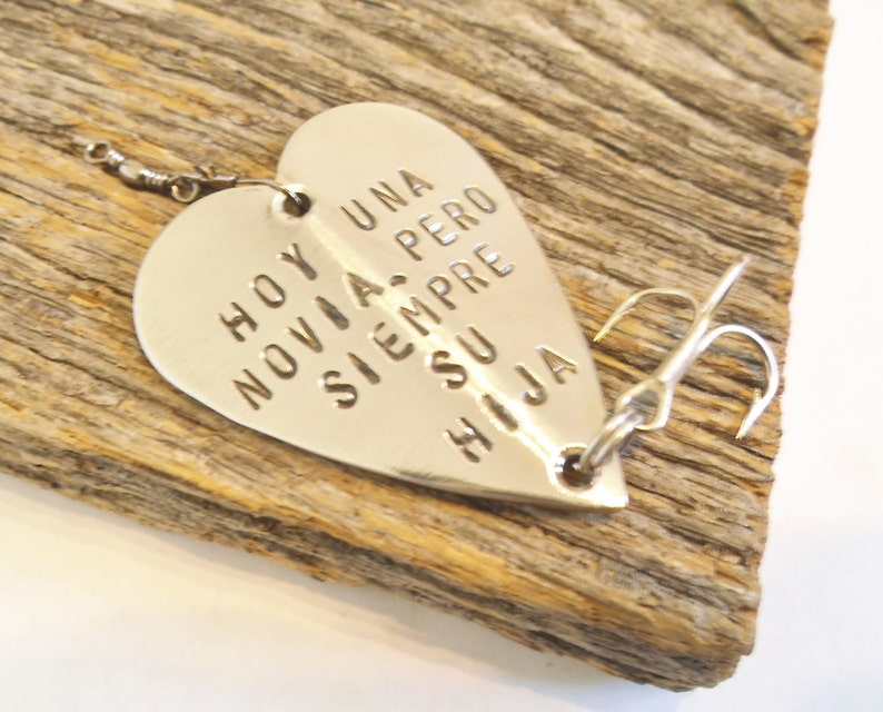 Personalized Wedding Gift Dad Father of the Bride Hoy Una Novia Pero Siempre Su Hija Spanish Fishing Lure Today a Bride Always Your Daughter image 3