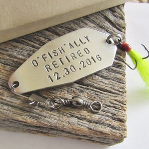 Personalized Retirement Gift for Husband Custom Retirement Gift Boss Fishing Lure Retired Grandparent Retiree Gift Idea Retirement Gift Dad image 1