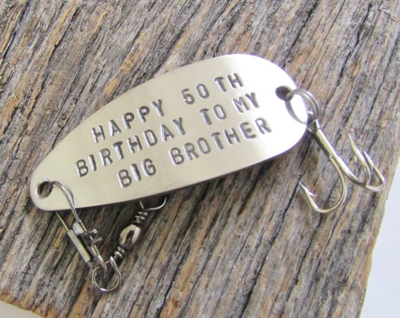 50th Birthday Gift for Brother 50th Birthday Gift for Men 1965 Birthday Big  Brother 50th Party Favor Fishing Lure Personalized 50th Him 50 -  Canada