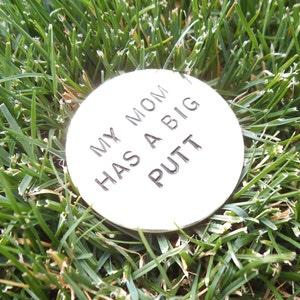 Mother's Day Gift to Mom from Kids Funny Golf Gift Wife Customized Ball Marker for Mom Birthday Gift from Son Humorous Gifts to Golfer Laugh image 1