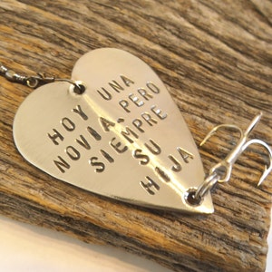 Personalized Wedding Gift Dad Father of the Bride Hoy Una Novia Pero Siempre Su Hija Spanish Fishing Lure Today a Bride Always Your Daughter image 2