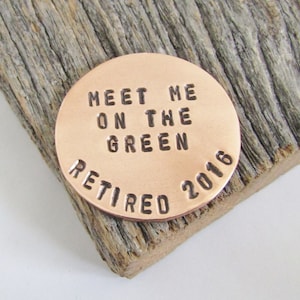 Retirement Gift for Men Retirement Party Dad Ball Marker Copper Retirement Gift for Women Retirement Party Retired Gift for Him Retiree Gift