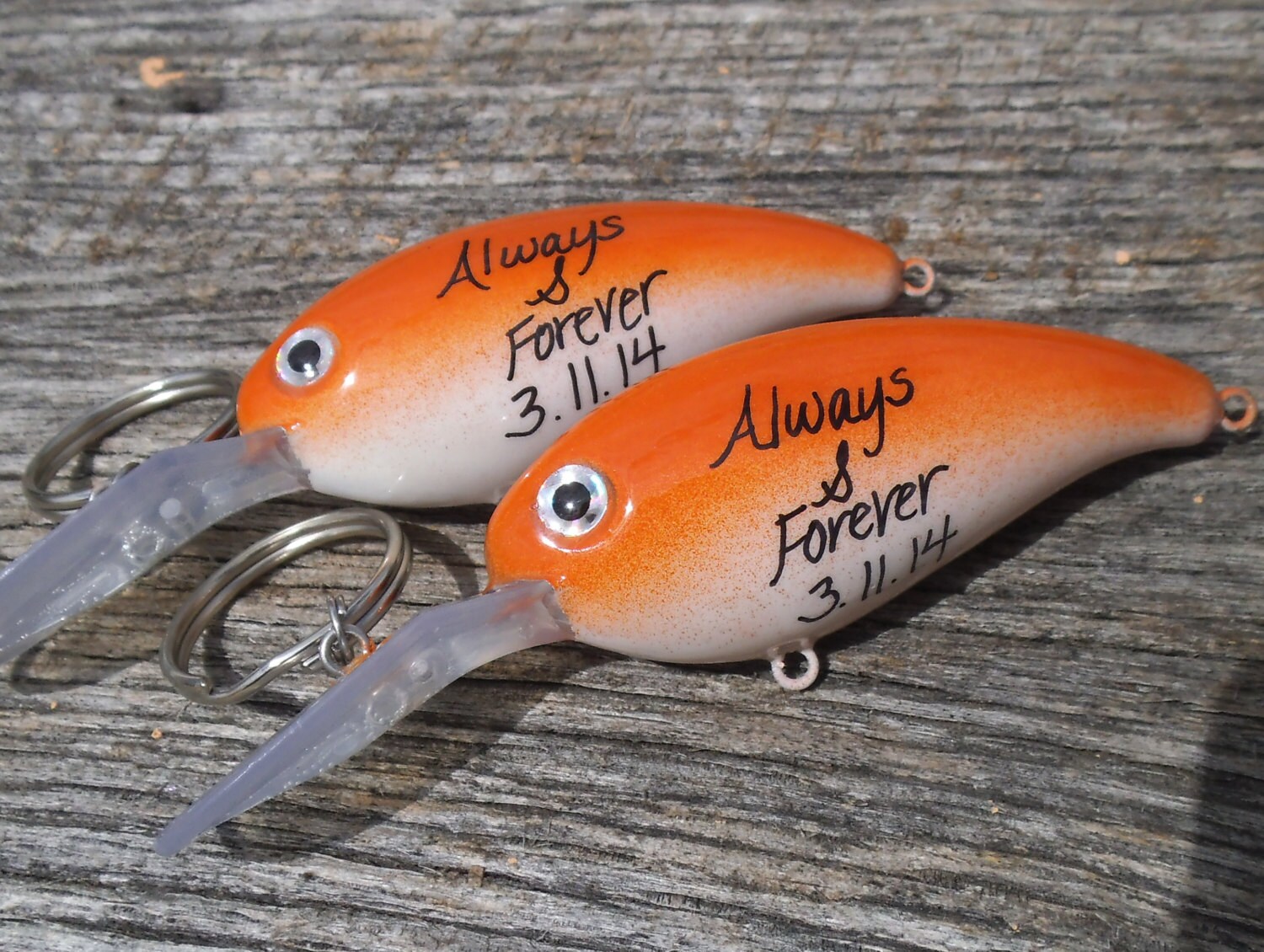 Always and Forever His and Her Keychain Couples Mr Mrs Etsy