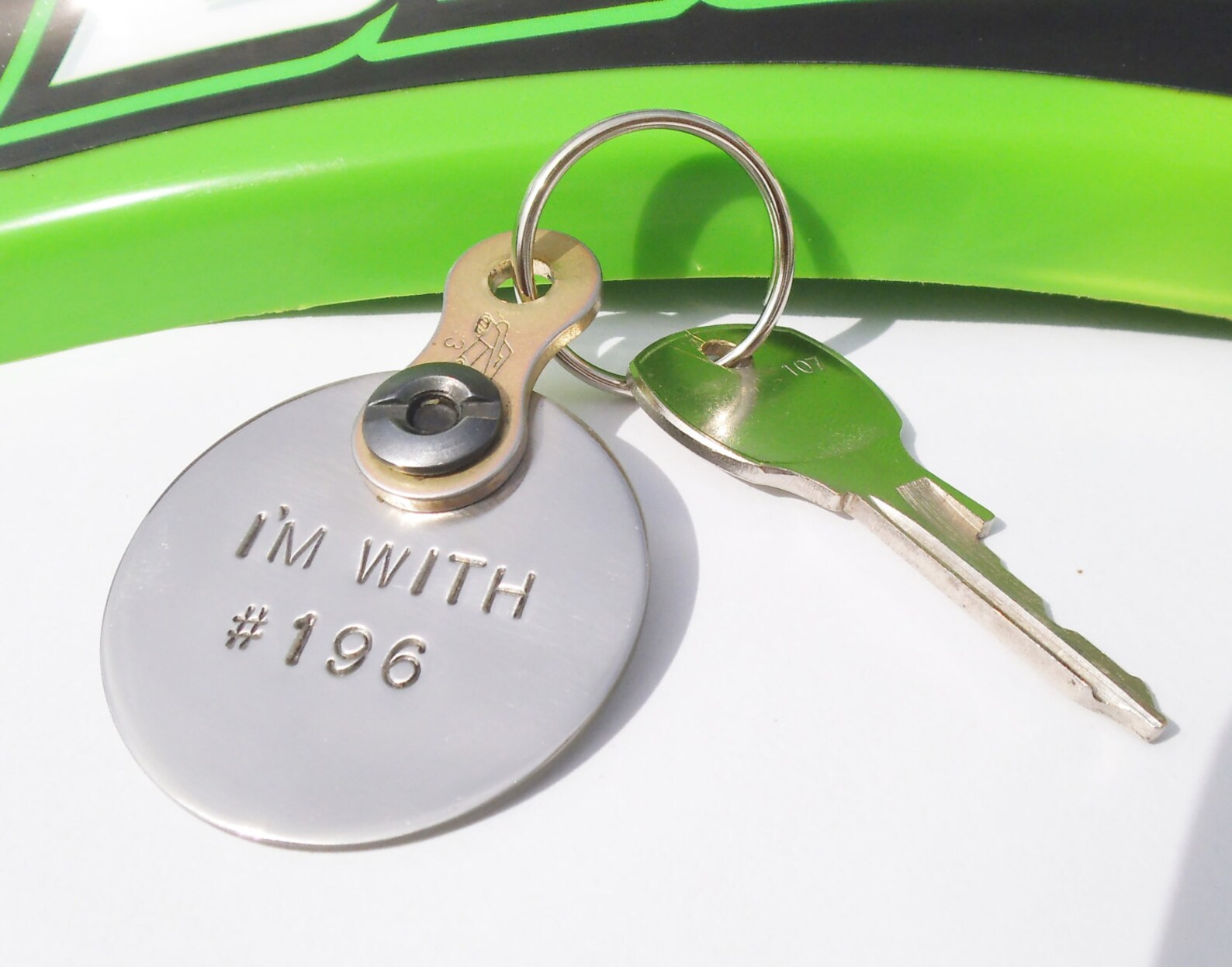 Metal Keychain Husband Dirt Track Racing Dirtbike Chain Etsy