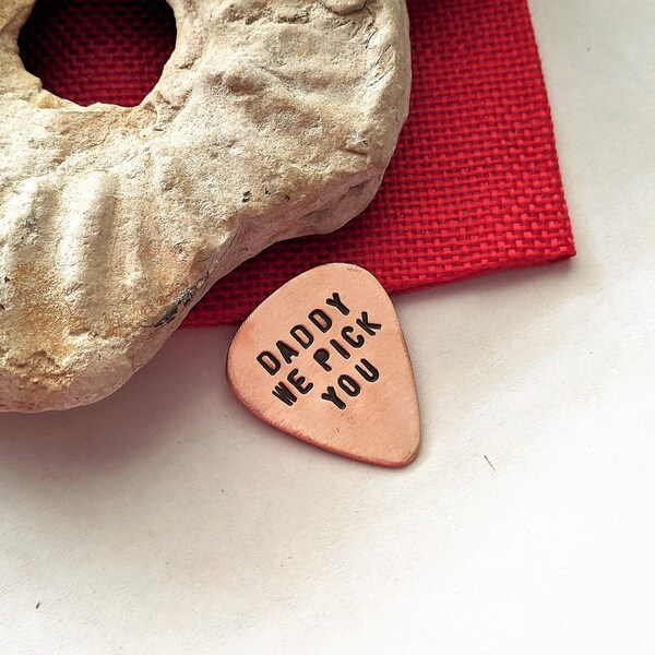 Personalized Valentines Day Gift Dad Guitar Pick Valentines Gift for Husband Father's Day Daddy Custom Guitar Pick Mens Gift under 50 Guys