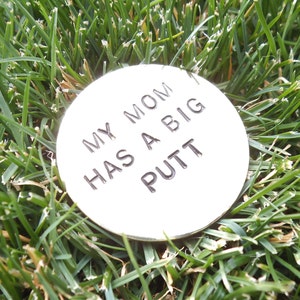 Mother's Day Gift to Mom from Kids Funny Golf Gift Wife Customized Ball Marker for Mom Birthday Gift from Son Humorous Gifts to Golfer Laugh image 2