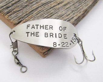 Father of Bride Gift Father In Law Gift for Bride's Dad of the Groom Fishing Lure Personalized Wedding Bride to Father Gift Brother In Law