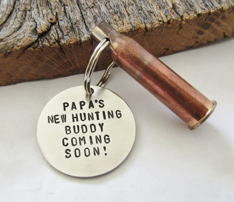 Custom Message Bullet Keychain Hand Stamped Bullet Casing Etsy