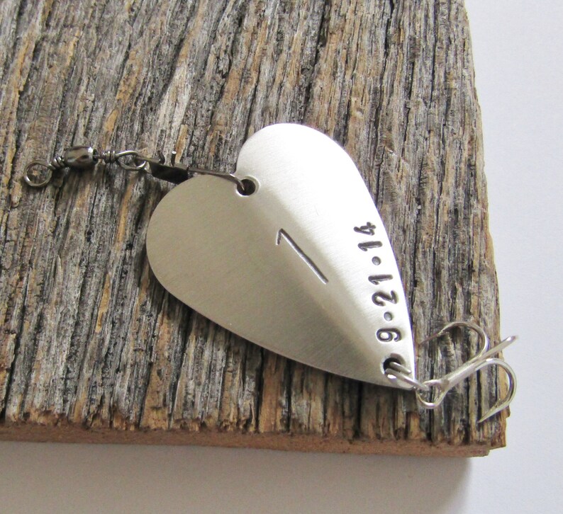 1st Anniversary Gift for Men 1st Anniversary Gift for Boyfriend First Anniversary Gift for Husband Fishing Lure for Him for Wife for Couple image 2