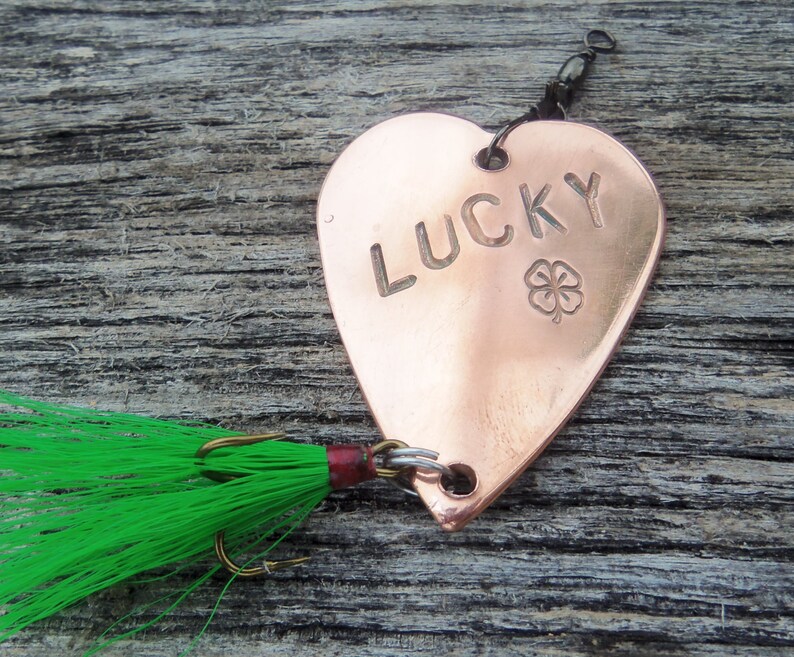 Lucky in Love Good Luck Gift Fishing Lure Irish Gifts for Men Etsy