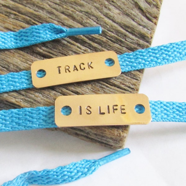 Track Shoe Tag Shoelace Tag Cross Country Running Team Gift Runner Gift for Son Love to Run Shoe Charm for Girl Track is Life Unisex Jewelry