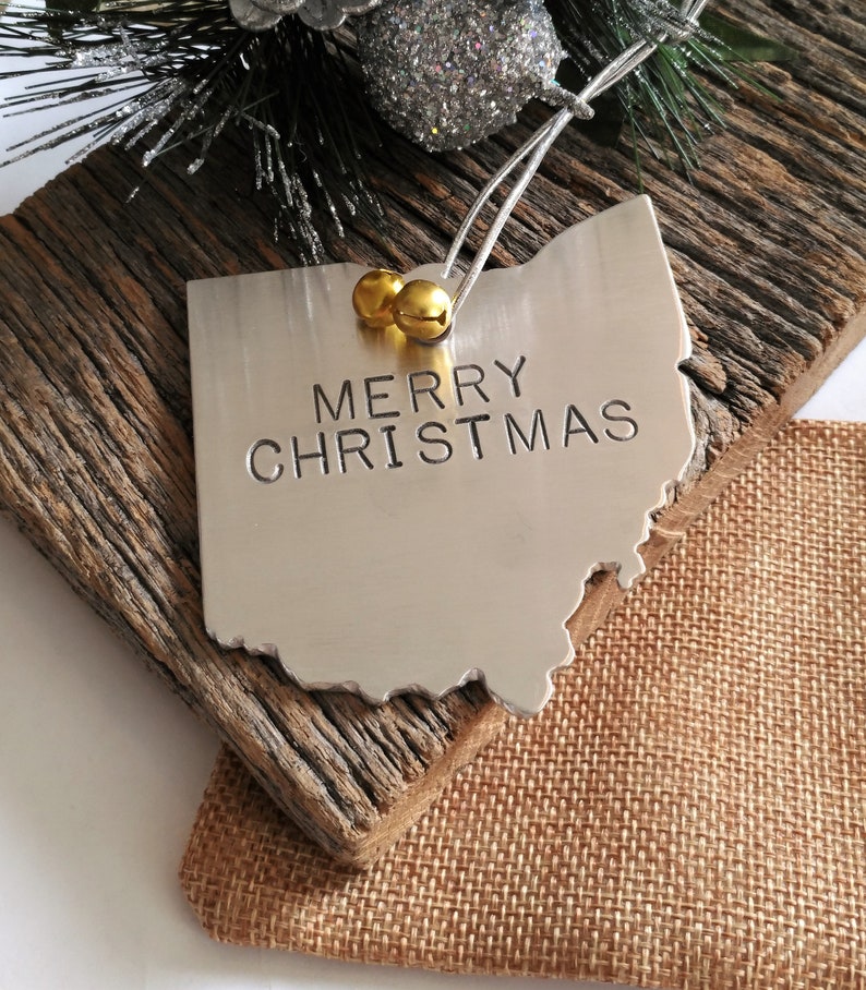 Ohio State Christmas Ornament Merry Christmas Personalized Etsy