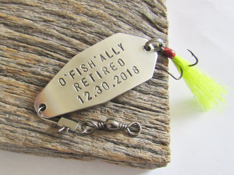 Personalized Retirement Gift for Husband Custom Retirement Gift Boss Fishing Lure Retired Grandparent Retiree Gift Idea Retirement Gift Dad image 5