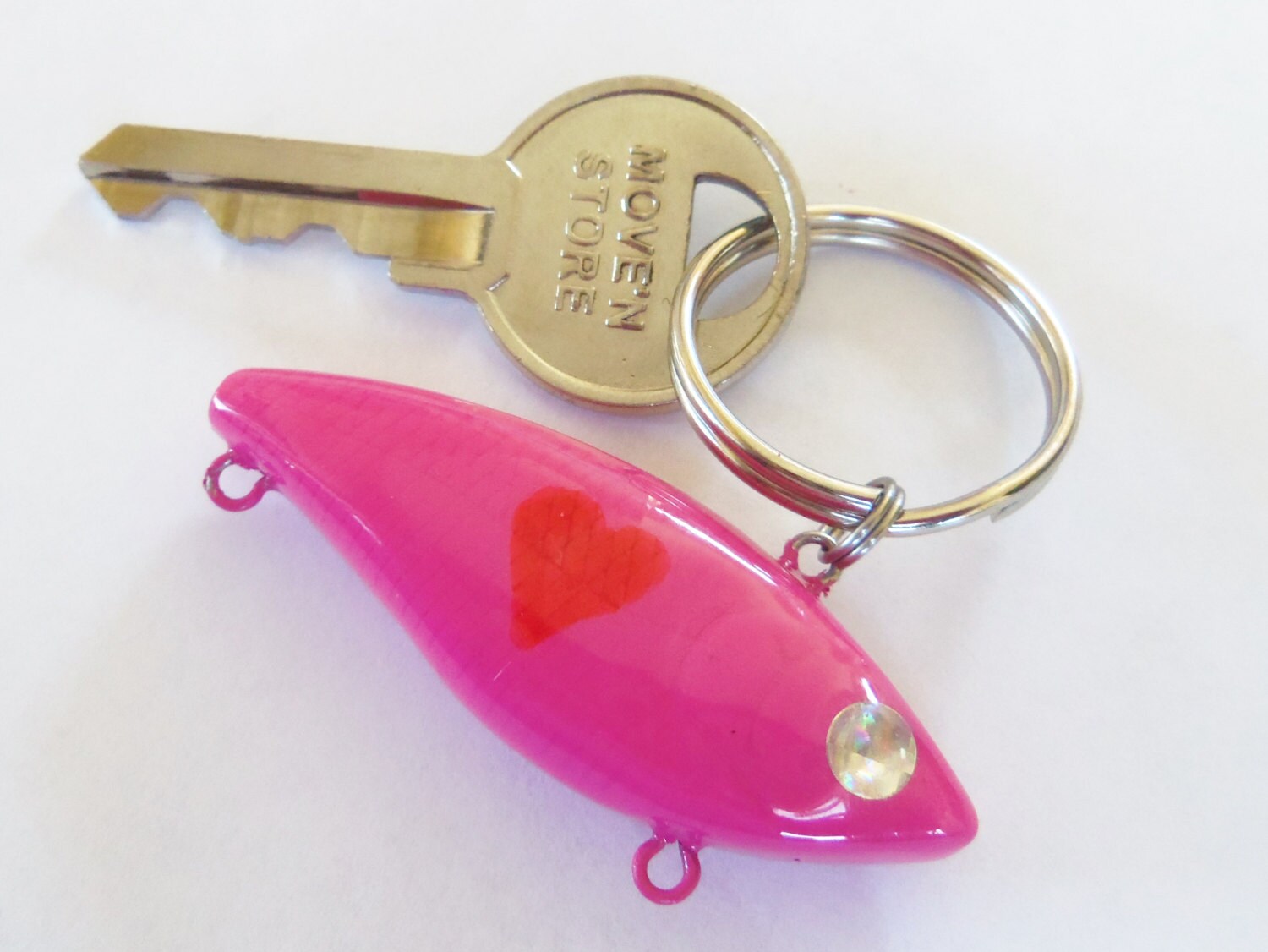 Him Valentine's Day Keychain for Boyfriend Fish Keyring Etsy