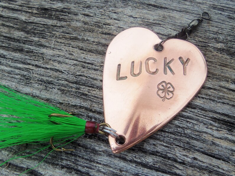 Lucky in Love Good Luck Gift Fishing Lure Irish Gifts for