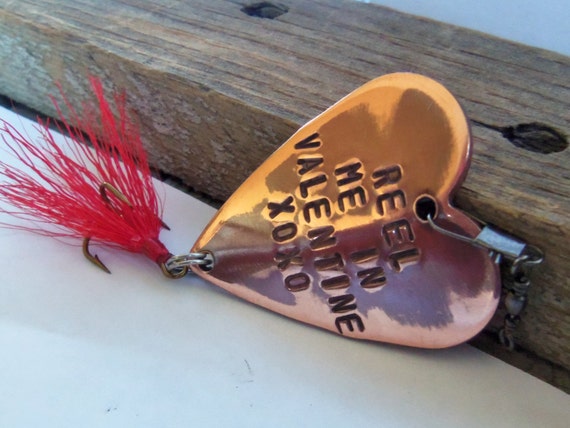 Valentine for Him Valentine's Day Gift for Men Personalized Gifts for  Husband Be My Valentine for Girlfriend Couples Gift Fishing Lure Heart -   UK