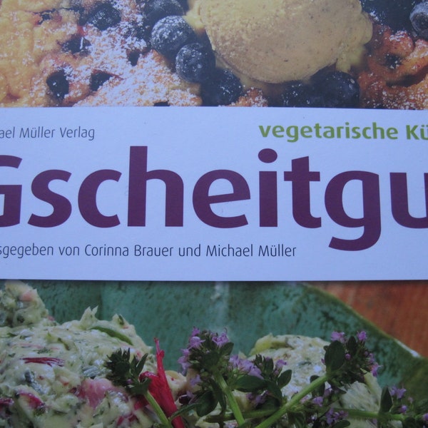 Fränkisches Kochbuch Gscheitgut vegetarisch von meiner Freundin Corinna als Weihnachtsgeschenk super Idee