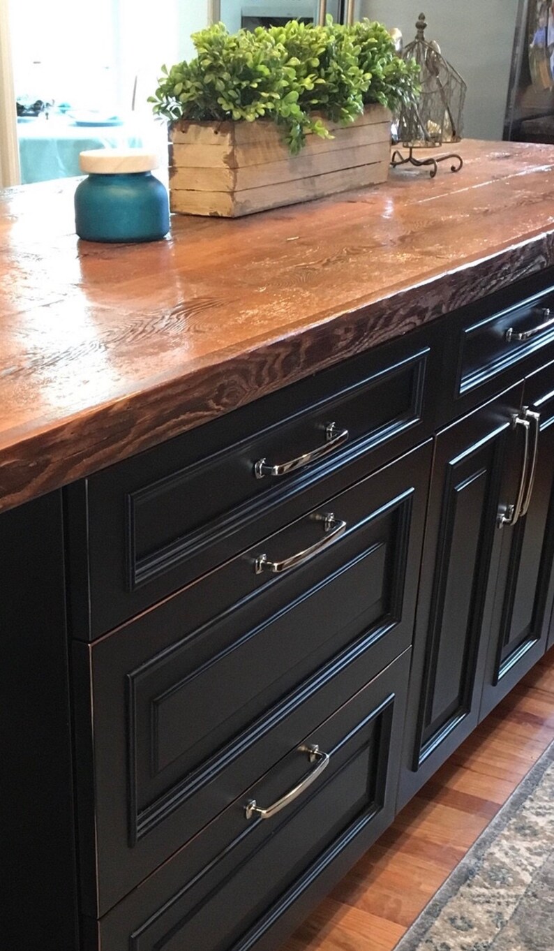 Reclaimed Wood Kitchen Island Dining Table Top Attach to Your Etsy