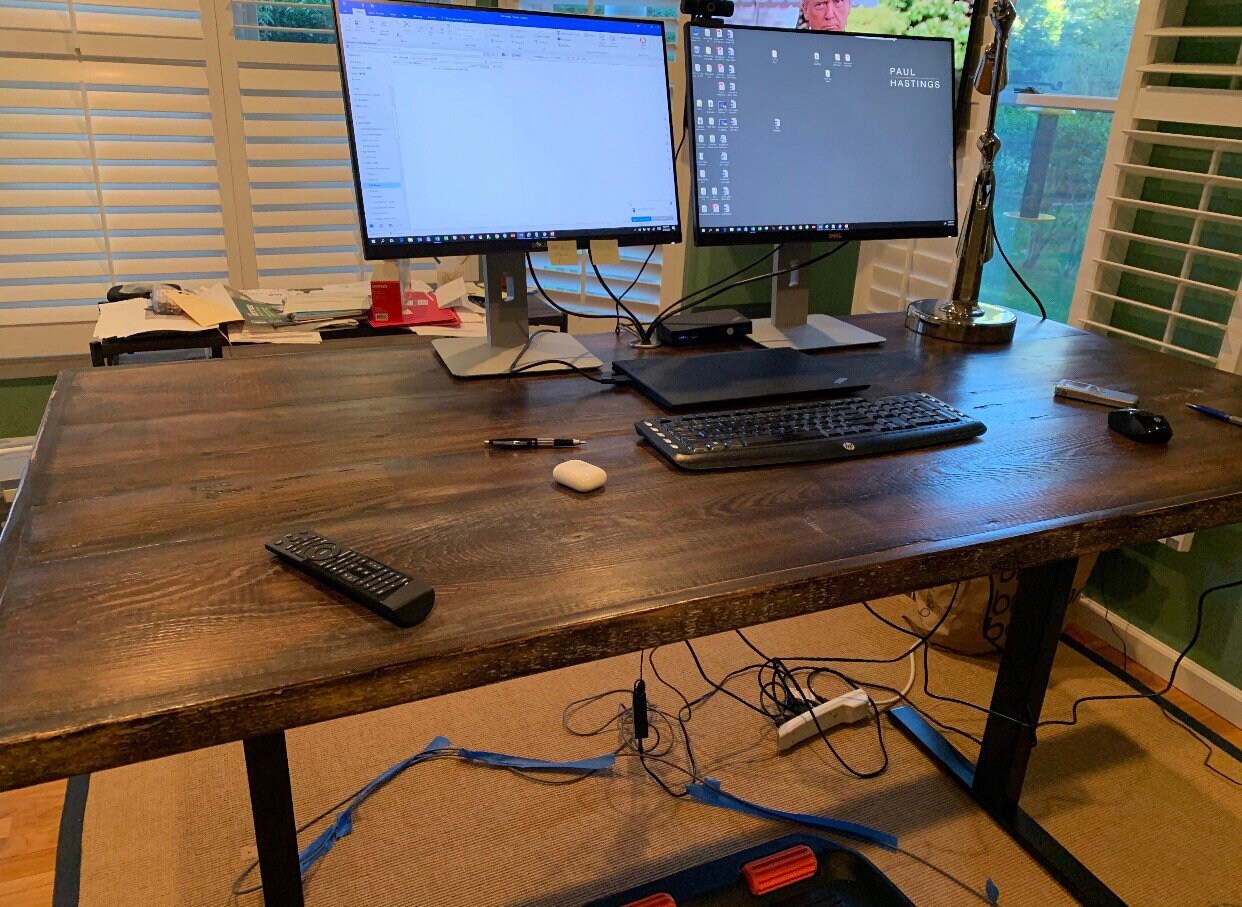 STANDING DESK TOP reclaimed wood made for your Standing Desk Etsy