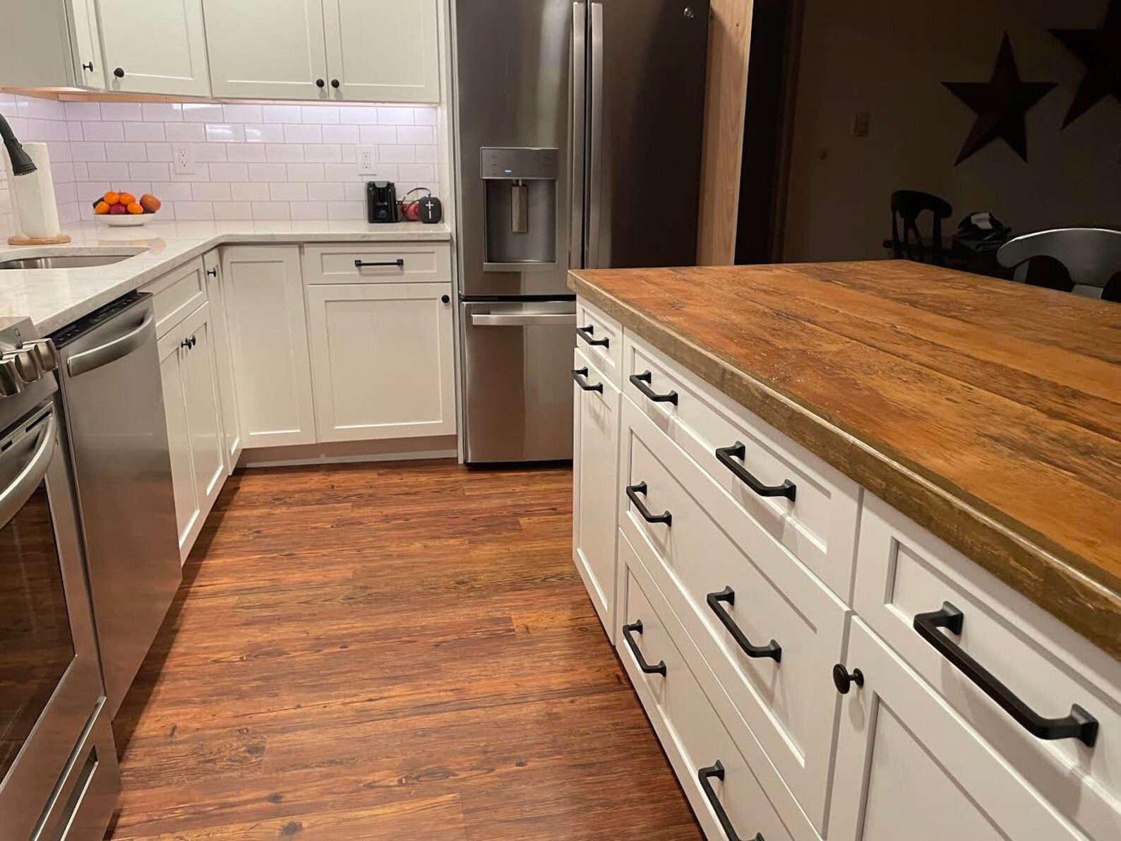 Kitchen Island WOOD COUNTER TOP