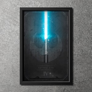 Original Giclee Art Print &#39;Elegant Weapons: Skywalker - Ep. IV&#39; - (Oversized)