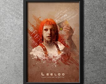 Original Giclee Art Print 'Leeloo Dallas, Multipass' - 24"x36"