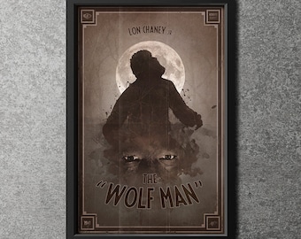 Original Giclee Art Print 'Horror Classics - The Wolf Man' - 24"x36"