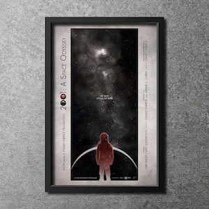 Original Giclee Art Print &#39;2001: A Space Odyssey&#39; - 24&quot;x36&quot;
