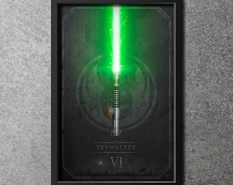 Original Giclee Art Print 'Elegant Weapons: Skywalker - Ep. VI' - (Oversized)