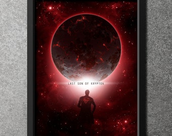 Original Giclee Art Print 'Last Son Of Krypton' - 24"x36"