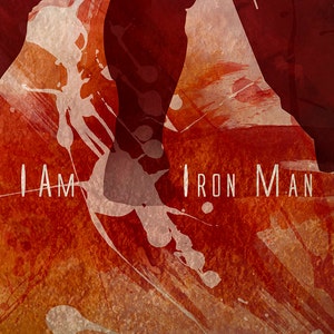 Original Giclee Art Print 'I Am Iron Man' image 4