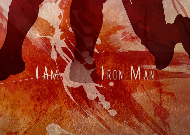 Original Giclee Art Print 'I Am Iron Man' image 4