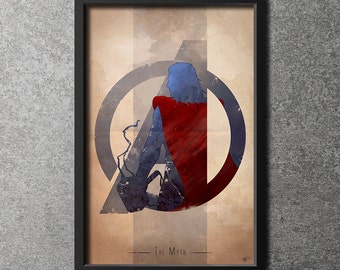 Giclee Art Print 'Avengers Assembled: The Myth'