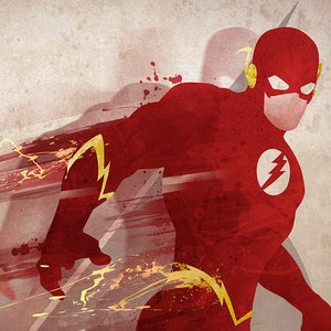 Original Giclee Art Print 'The Flash' image 3