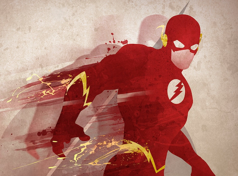 Original Giclee Art Print 'The Flash' image 3