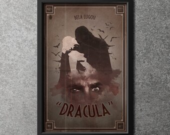 Original Giclee Art Print 'Horror Classics - Dracula' - 24"x36"