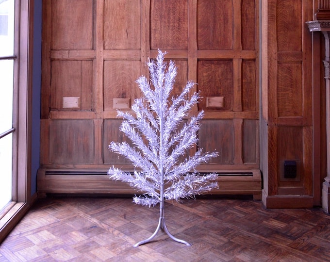 Vintage Aluminum Christmas Tree Small Aluminum Tree Silver Etsy