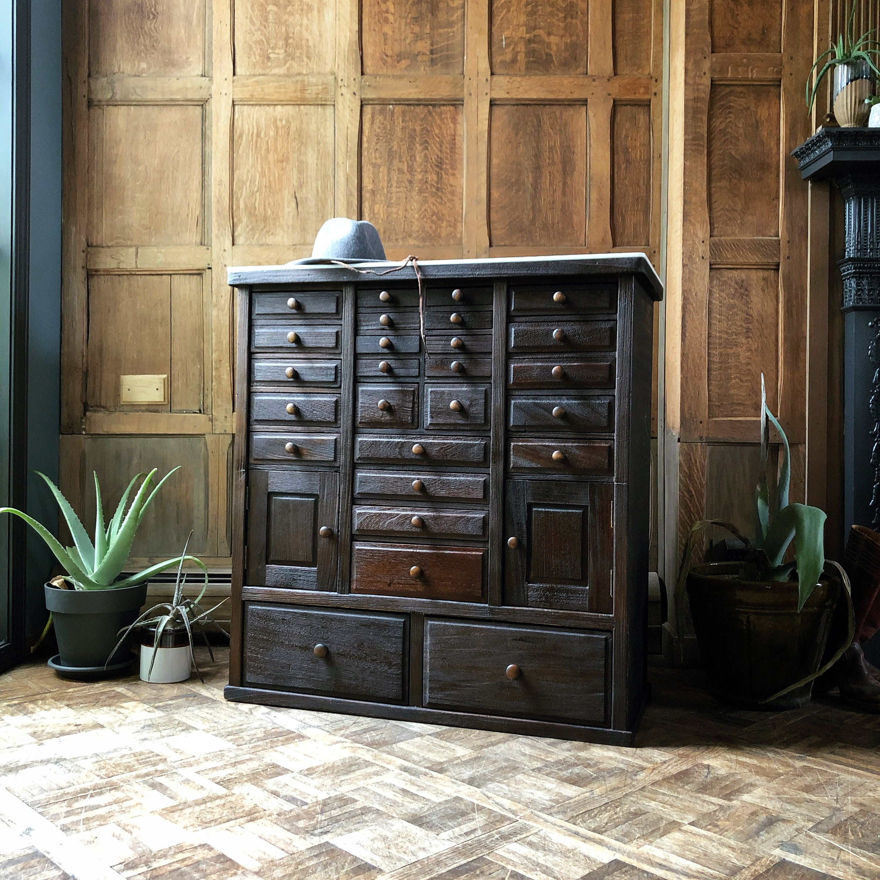 Antique Medical Antique Dental Wood Apothecary