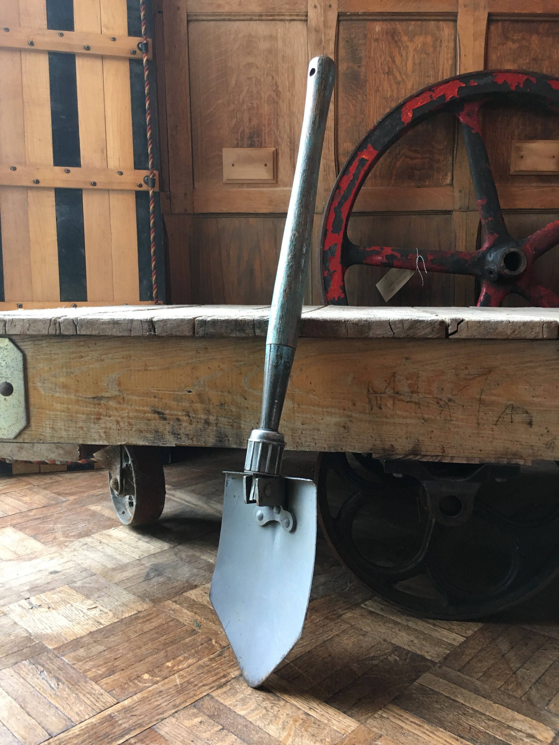 WWII Era Folding Trench Shovel, US Military Issue Folding Shovel, Army