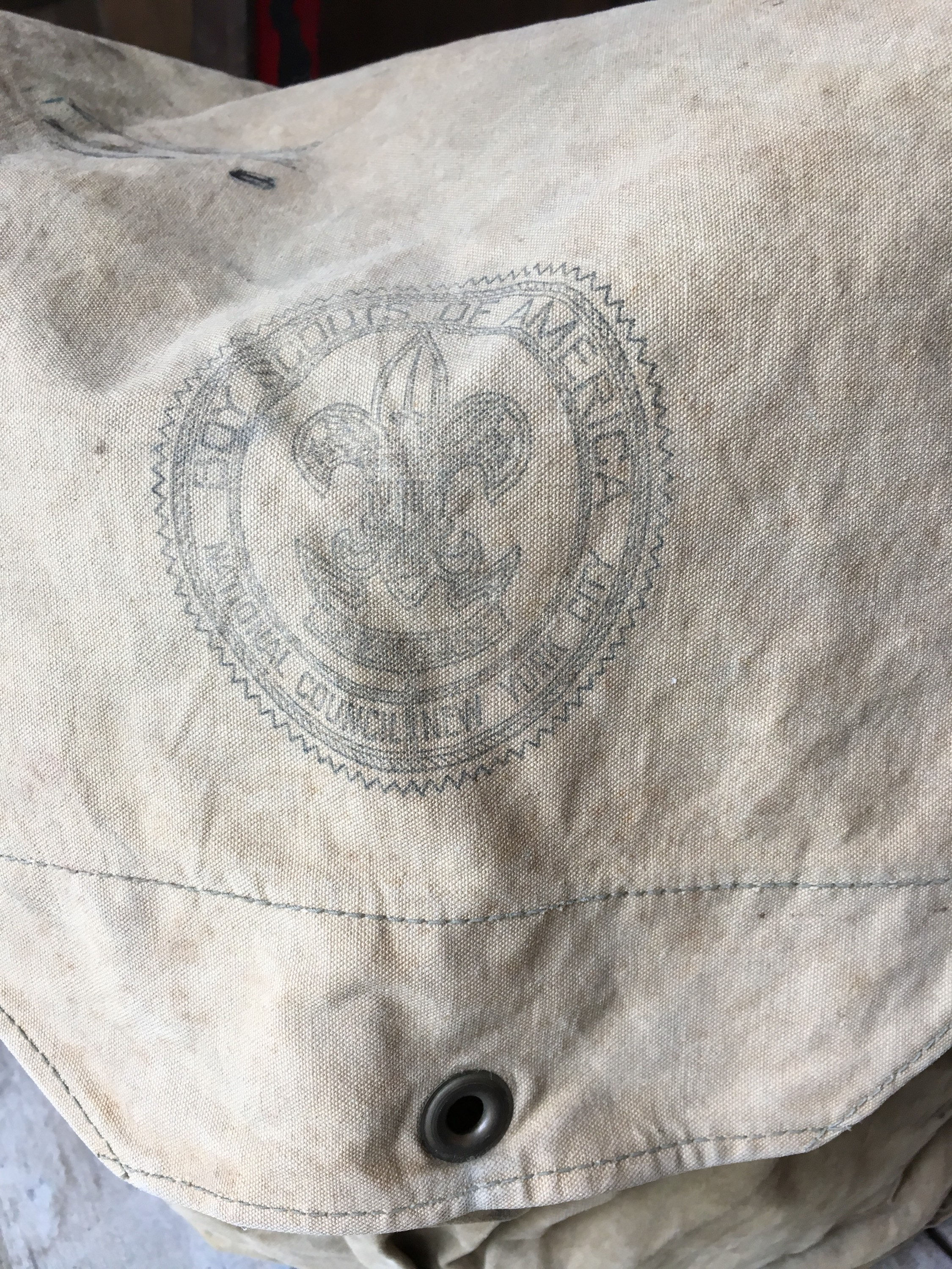 Vintage Boy Scout Backpack, Boy Scouts of America Rucksack, Antique Boy