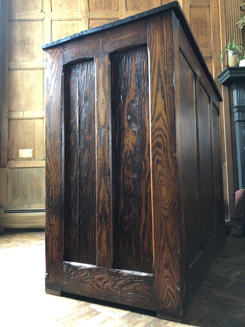 Antique Flat File Hamilton Slant Drawer Type Etsy