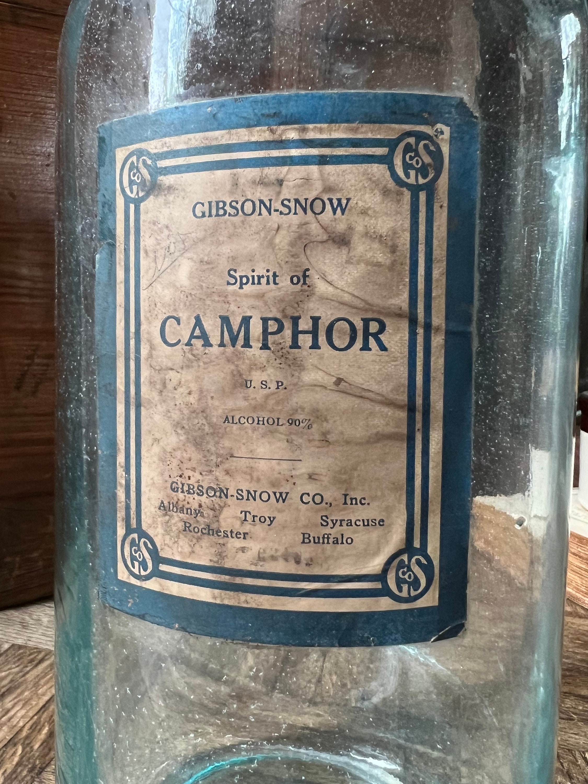 LARGE Antique Apothecary Jars, Pair Of Blue Glass Apothecary Jars, 1