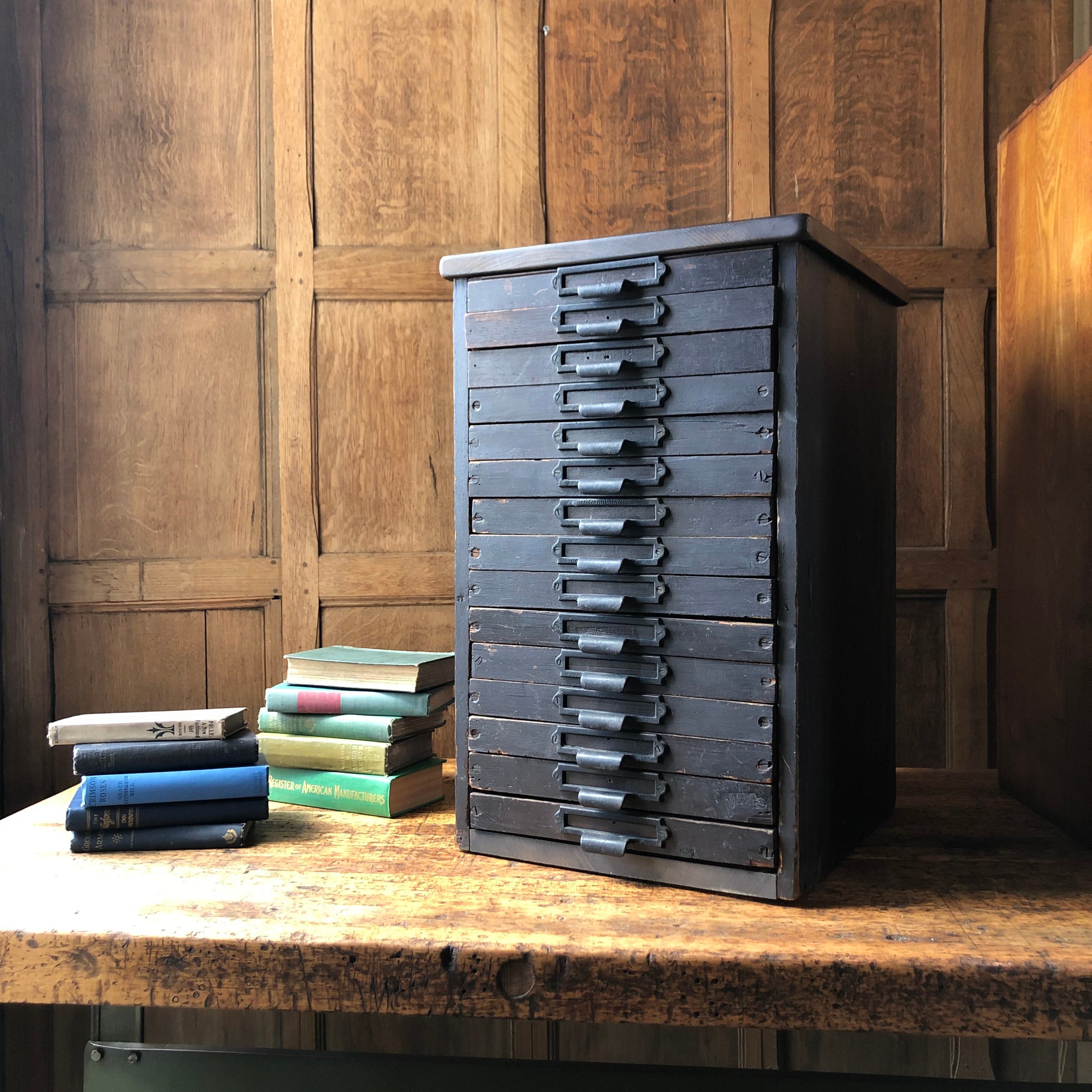 Small Antique Hardware Store Parts Printers Multi