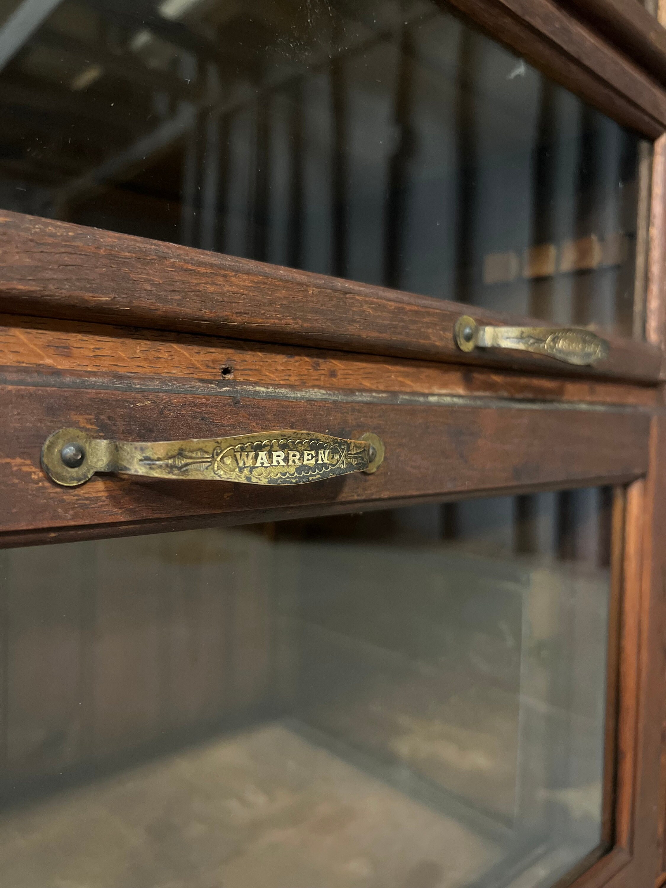 LARGE Antique Apothecary Oak General Store Antique