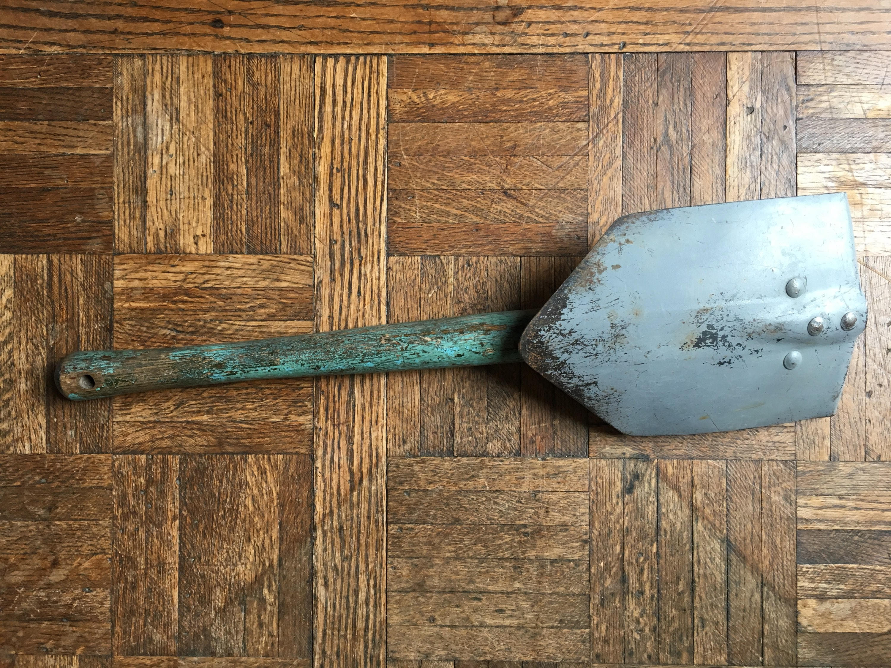 WWII Era Folding Trench Shovel, US Military Issue Folding Shovel, Army