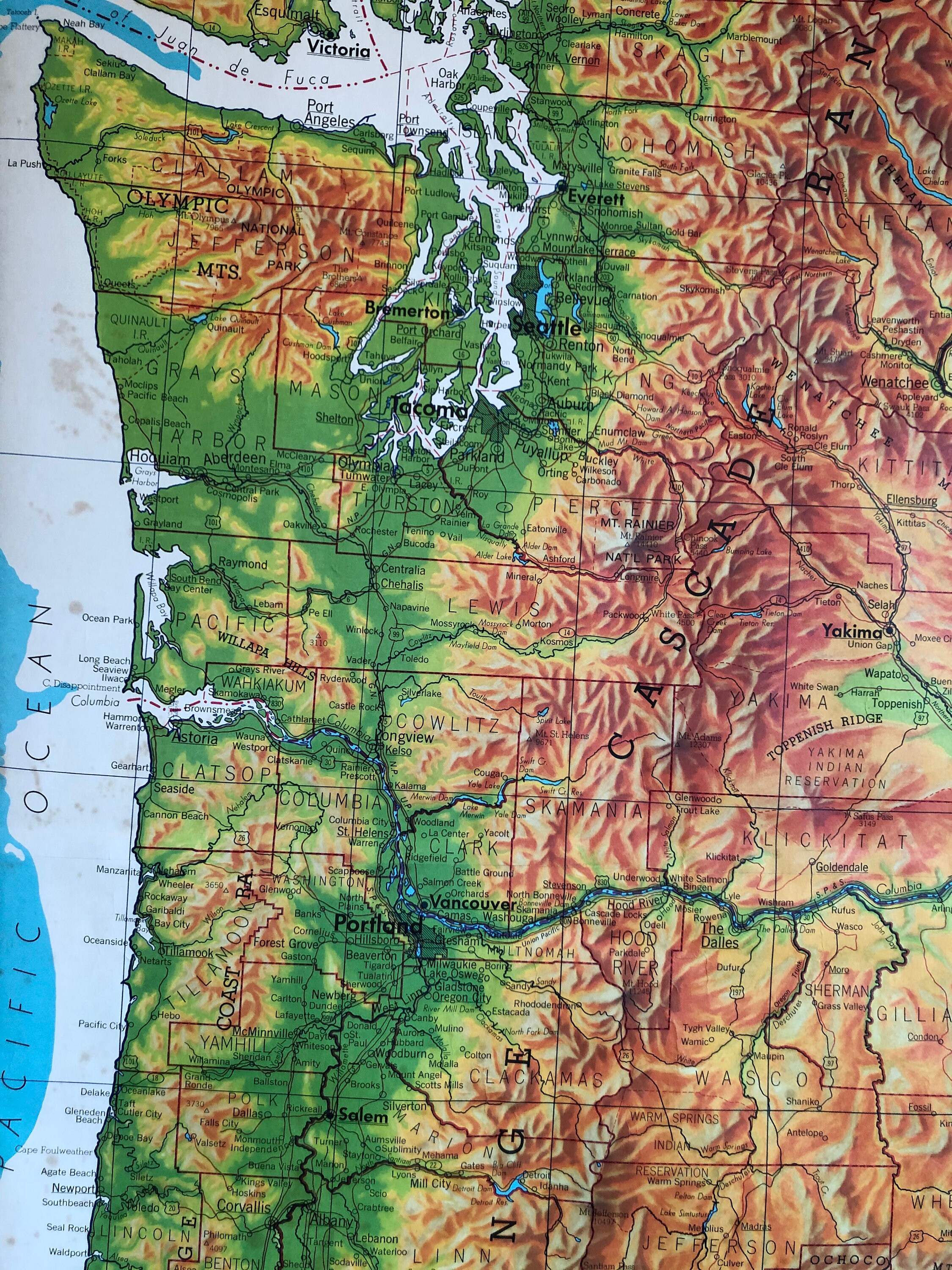 Map of the pacific northwest jordarchitect