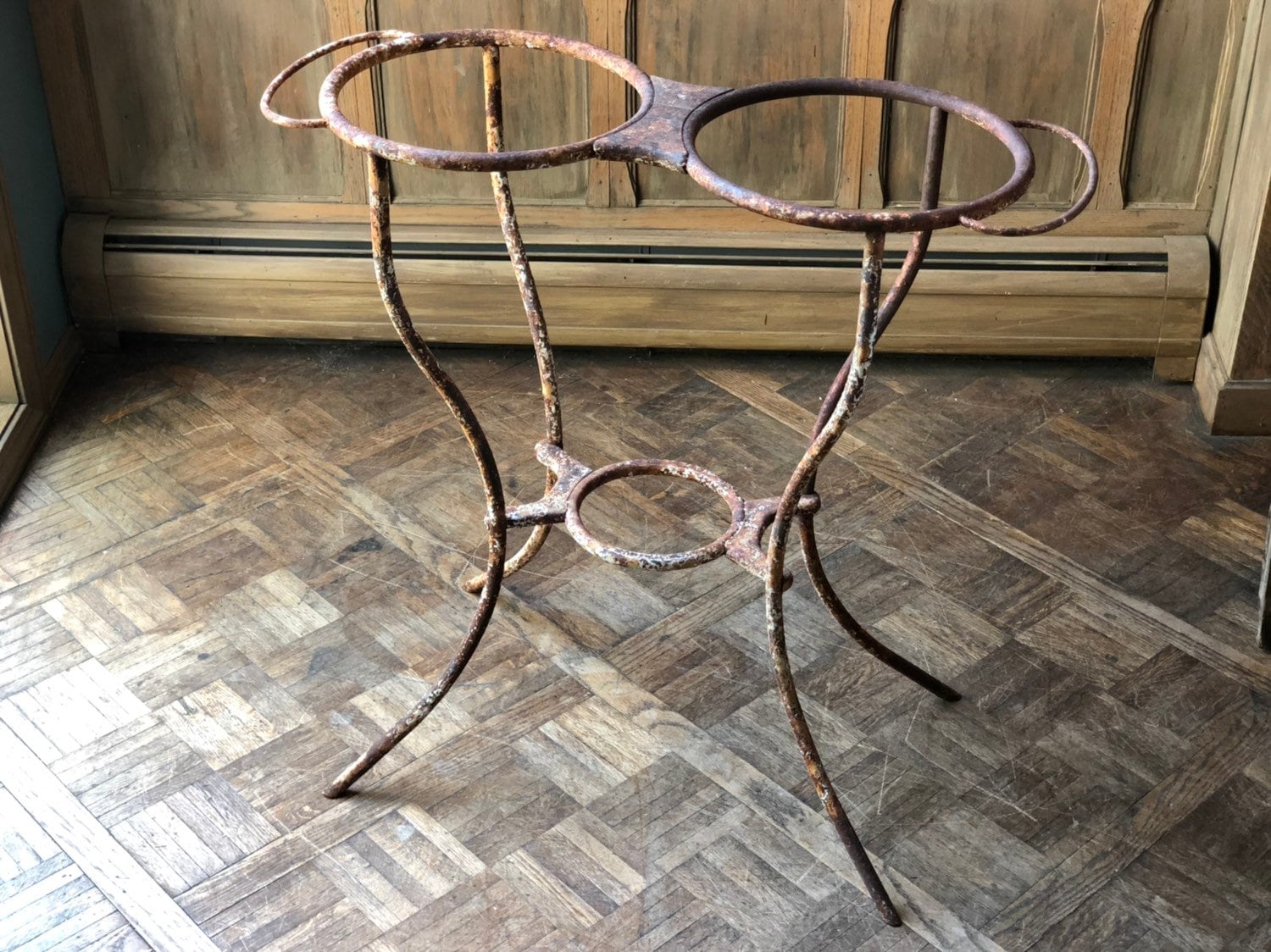 Antique Cast Iron Stand, Cast Iron Table Legs, Antique Plant Stand